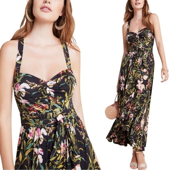 Anthropologie Dresses & Skirts - MAEVE x ANTHROPOLOGIE Gabriela Ruffled Faded Tropical Floral Maxi Dress